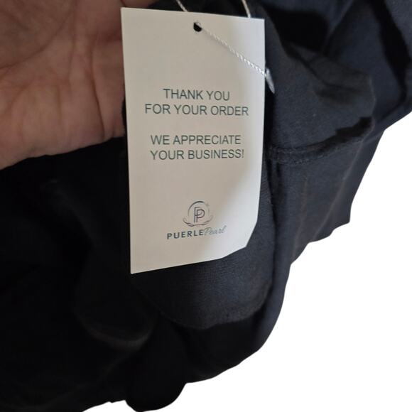 Lulu B Goth Button Up Long Jacket NWT Womens Medium Black Metal Buttons - Picture 7 of 10